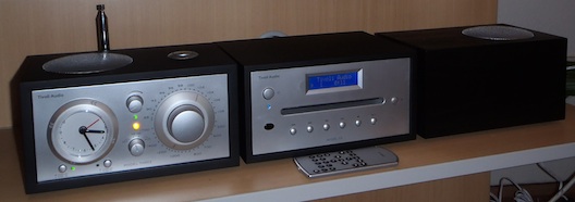 Tivoli Model Three clock radio with CD and stereo speaker